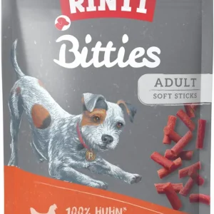 Sparpaket 2 x 100 g Rinti Extra Bitties Weiche Huhnstückchen mit Tomate & Kürbis Hunde Snack Garantierte Lieferung